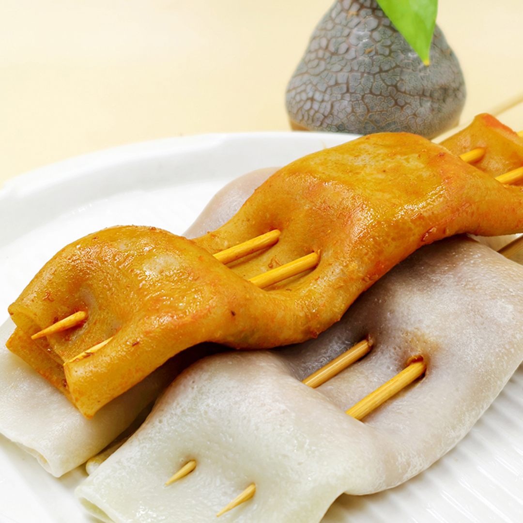  Squid yam pasta skewer