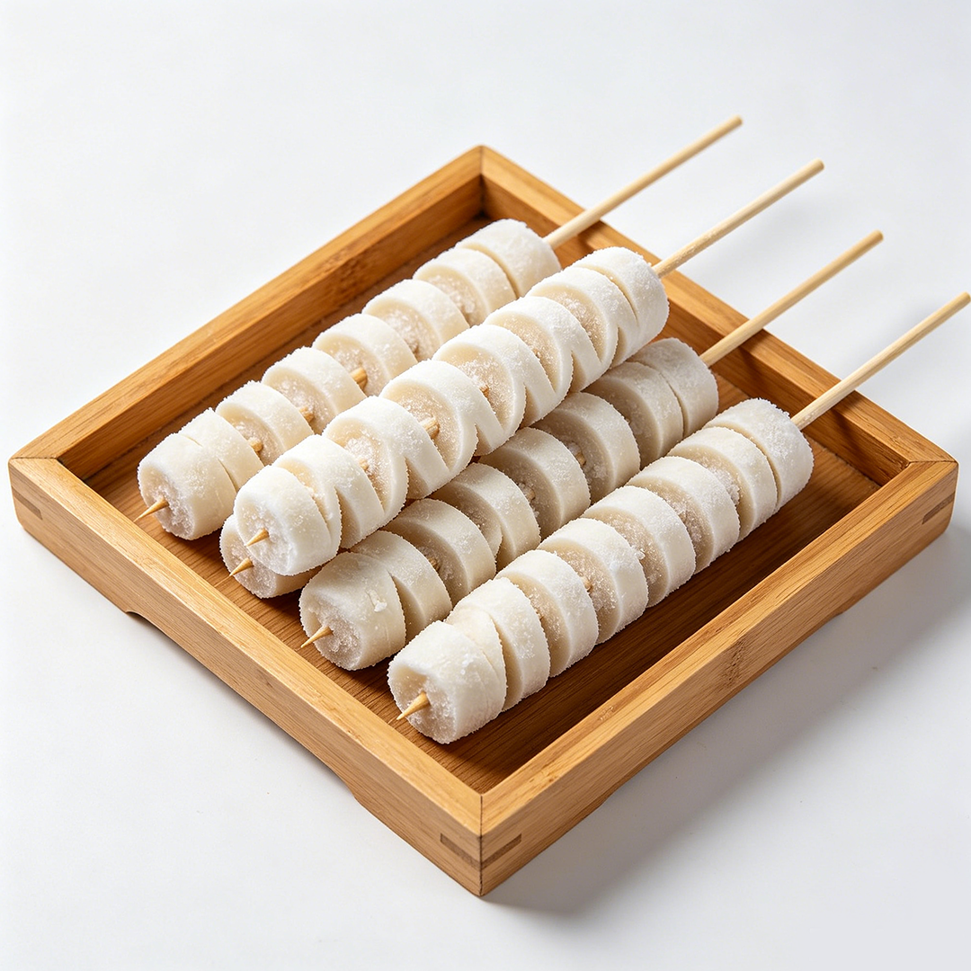 Frozen gluten skewer